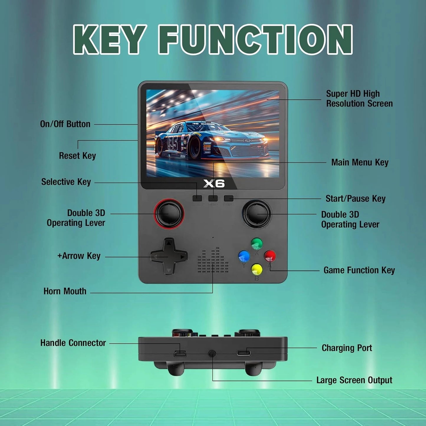 Consola Retro Portátil X6