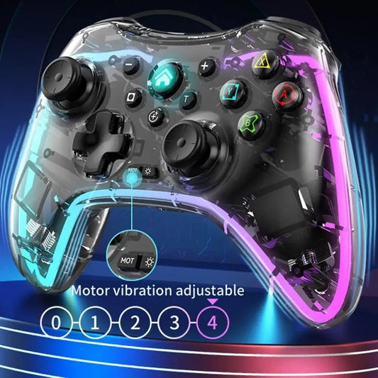 Joystick Gaming Transparente Inalámbrico